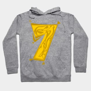 7 its my number,back and identity. Quote football player Hoodie